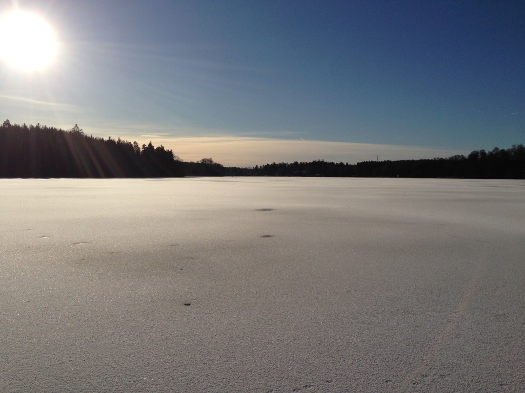 Norrvikensjön 4 februari 2016. 